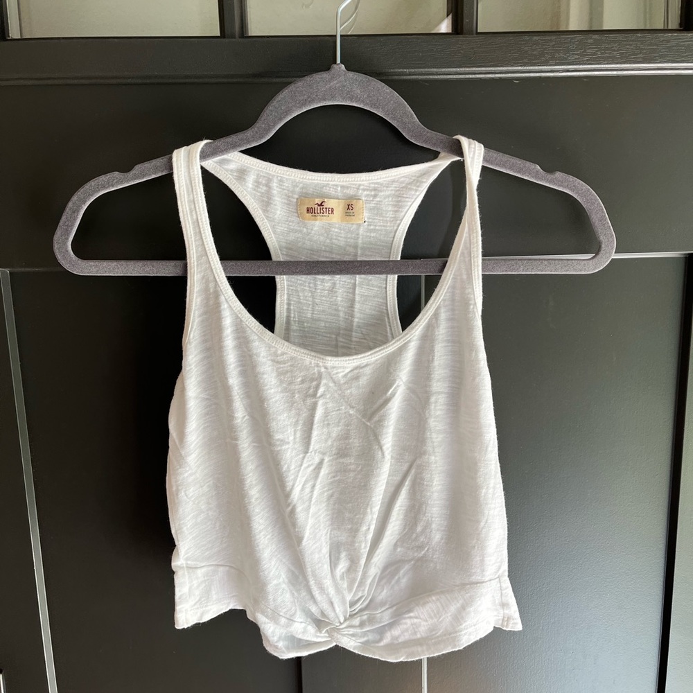 white hollister tank top